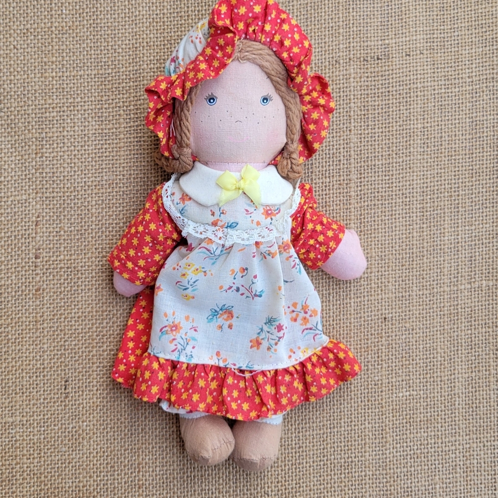 Vintage 70's-80's Holly Hobby Carrie Rag Doll By Knickerbocker Toy Company